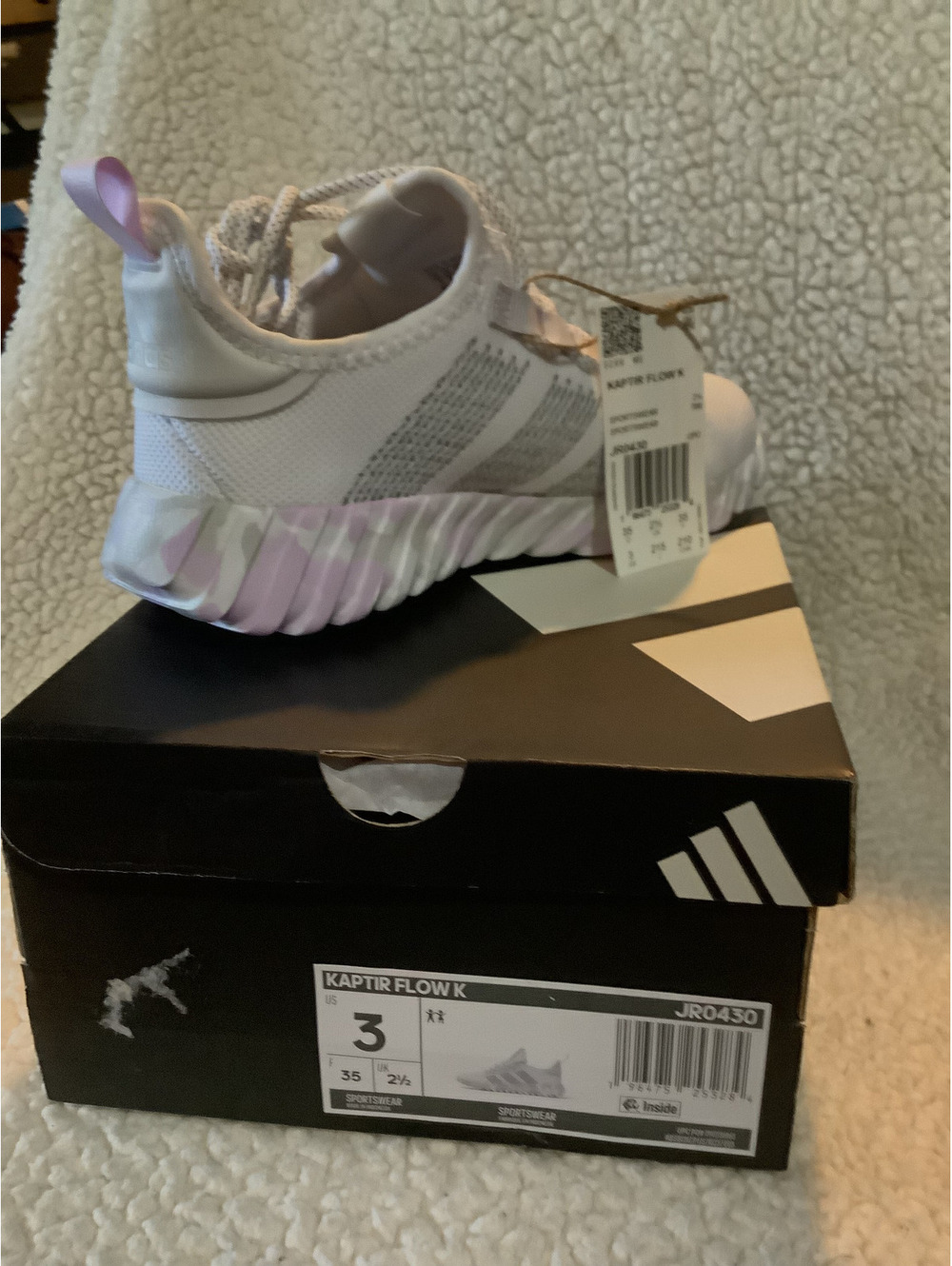 Adidas Kaptir Flow K Kids' Athletic Shoes Size 3